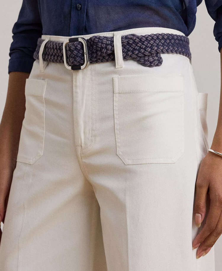 Γυναικείο Παντελόνι Λευκό Ralph Lauren 200973689001-White