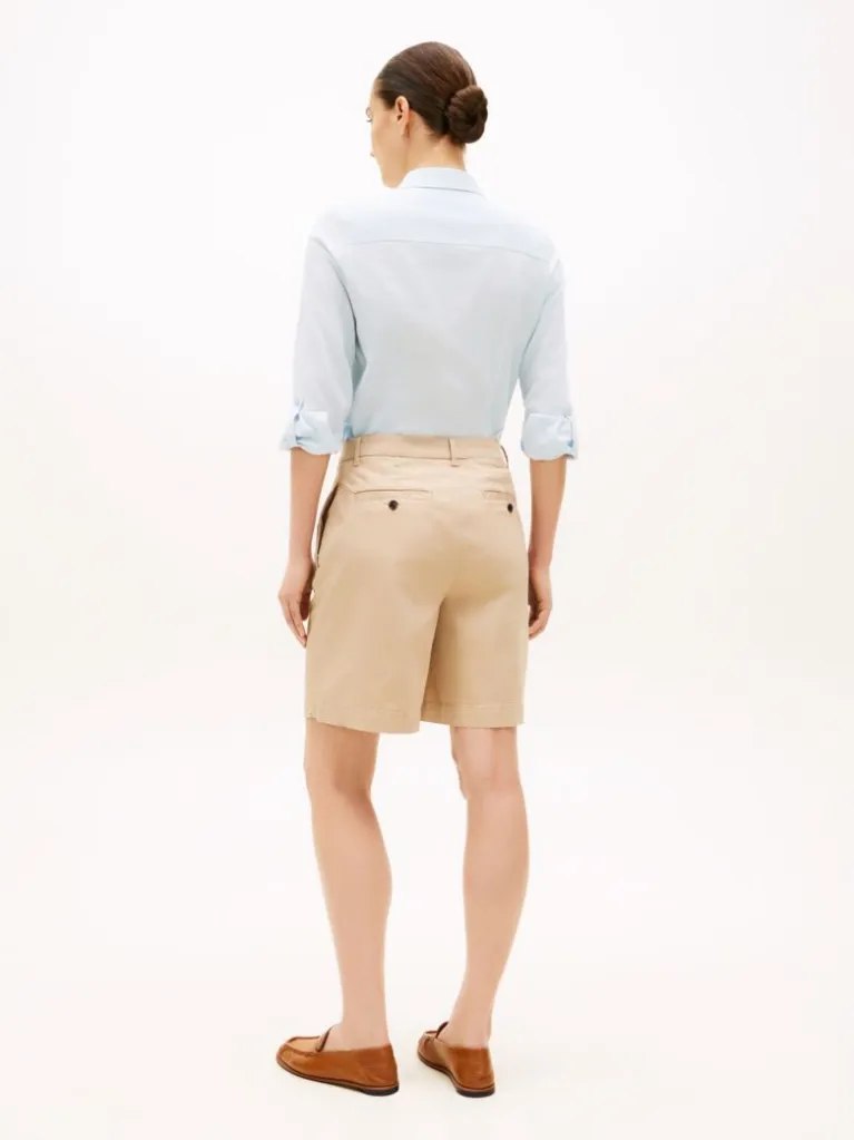 Γυναικεία Βερμούδα Μπεζ Tommy Hilfiger WW0WW49648-AEG