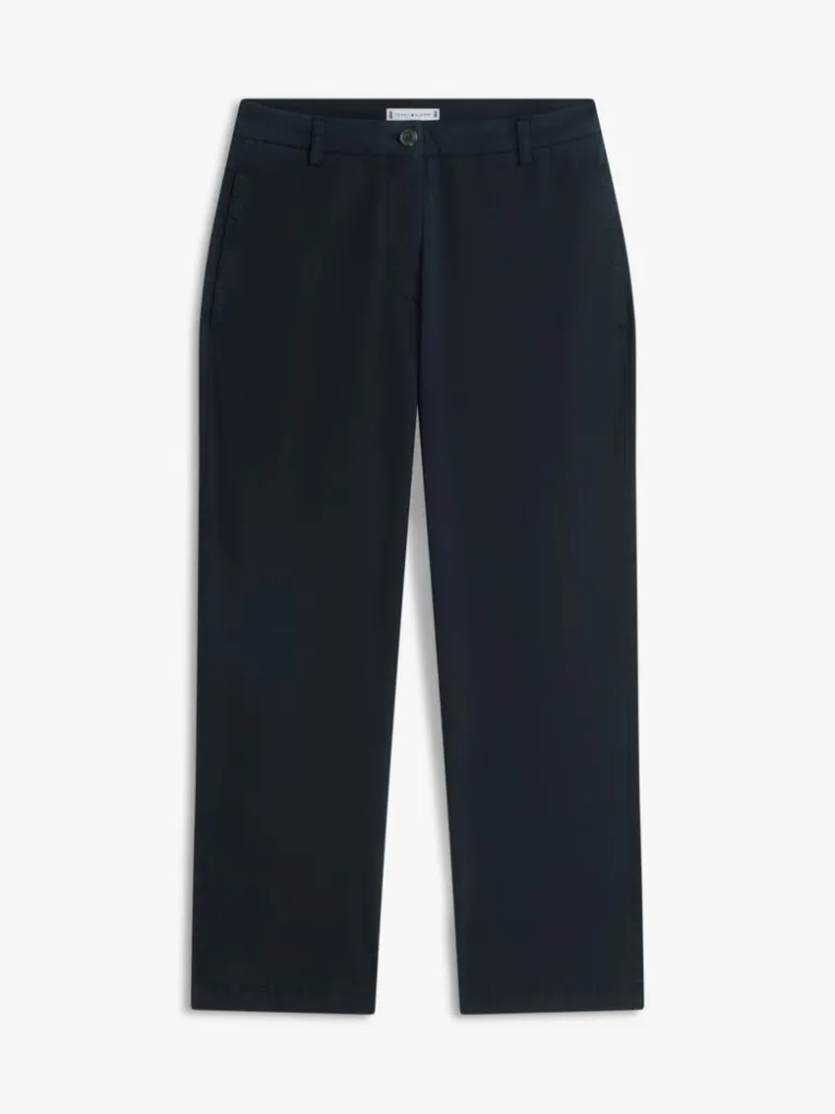 Γυναικείο Slim Straight Παντελόνι Navy Μπλε Tommy Hilfiger WW0WW49647-C1G