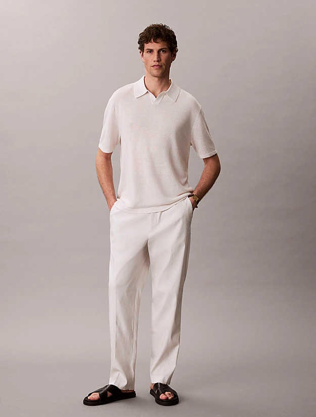 Ανδρικό Polo Εκρού Calvin Klein LV04LF313G-GNA