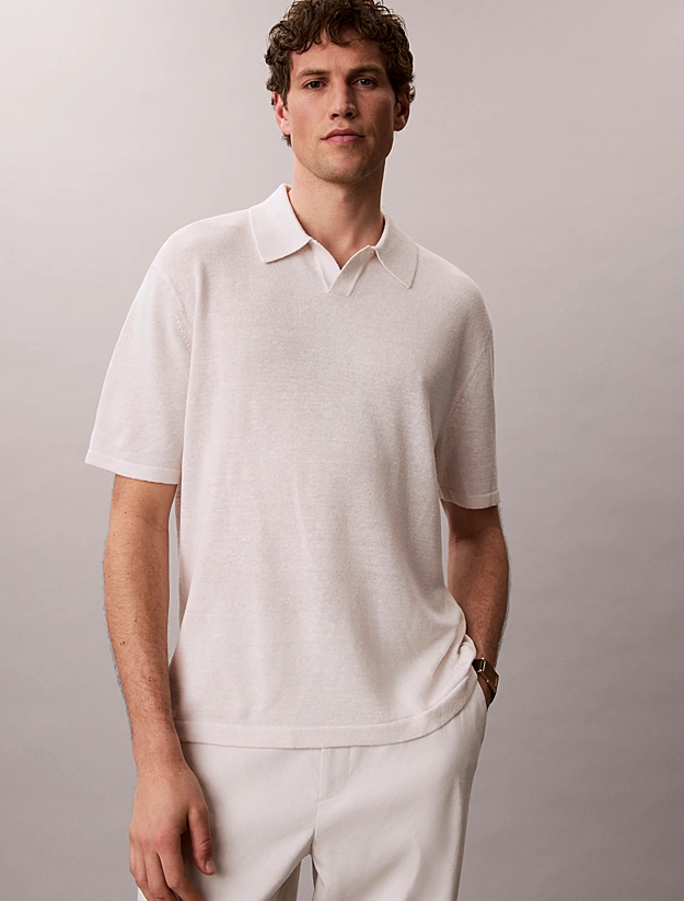 Ανδρικό Polo Εκρού Calvin Klein LV04LF313G-GNA