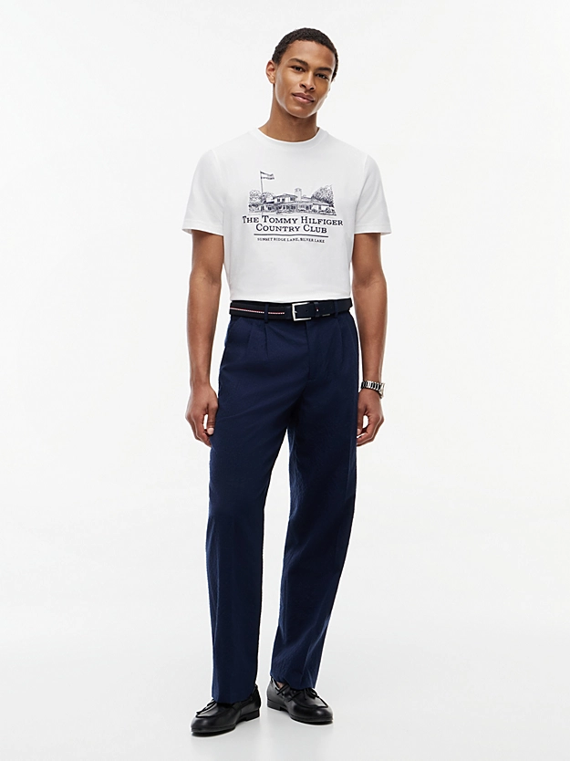 Ανδρικό T-shirt Λευκό Tommy Hilfiger MW0MW42390-YBR
