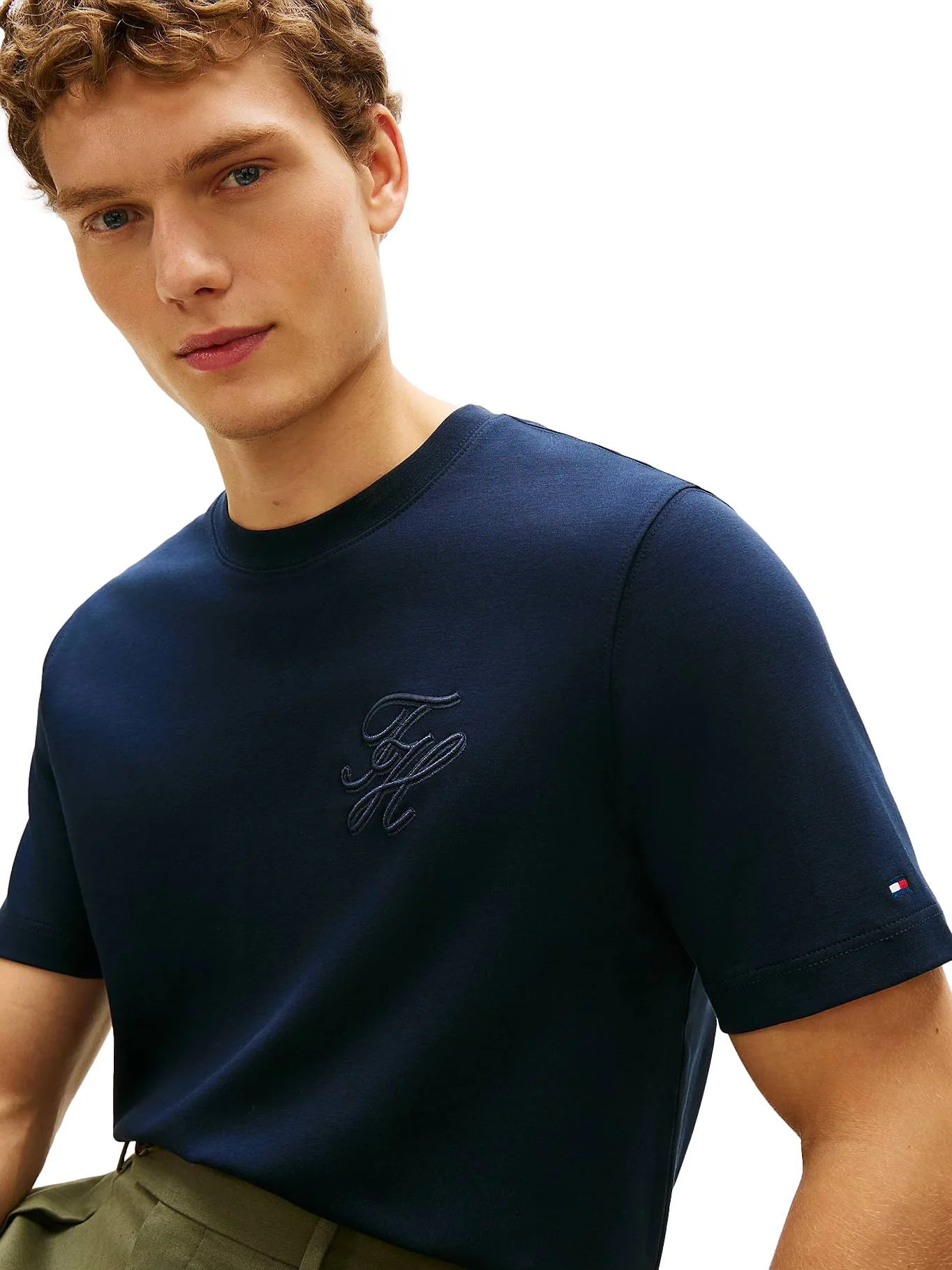 Ανδρικό T-shirt Navy Μπλε Tommy Hilfiger MW0MW42391-DW5
