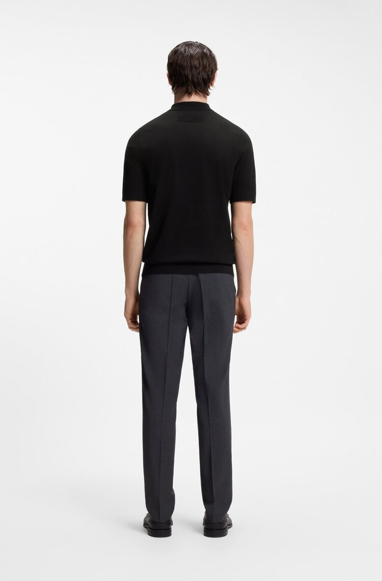 Ανδρικό San Peter Πλεκτό Polo Μαύρο HUGO 50536672-001