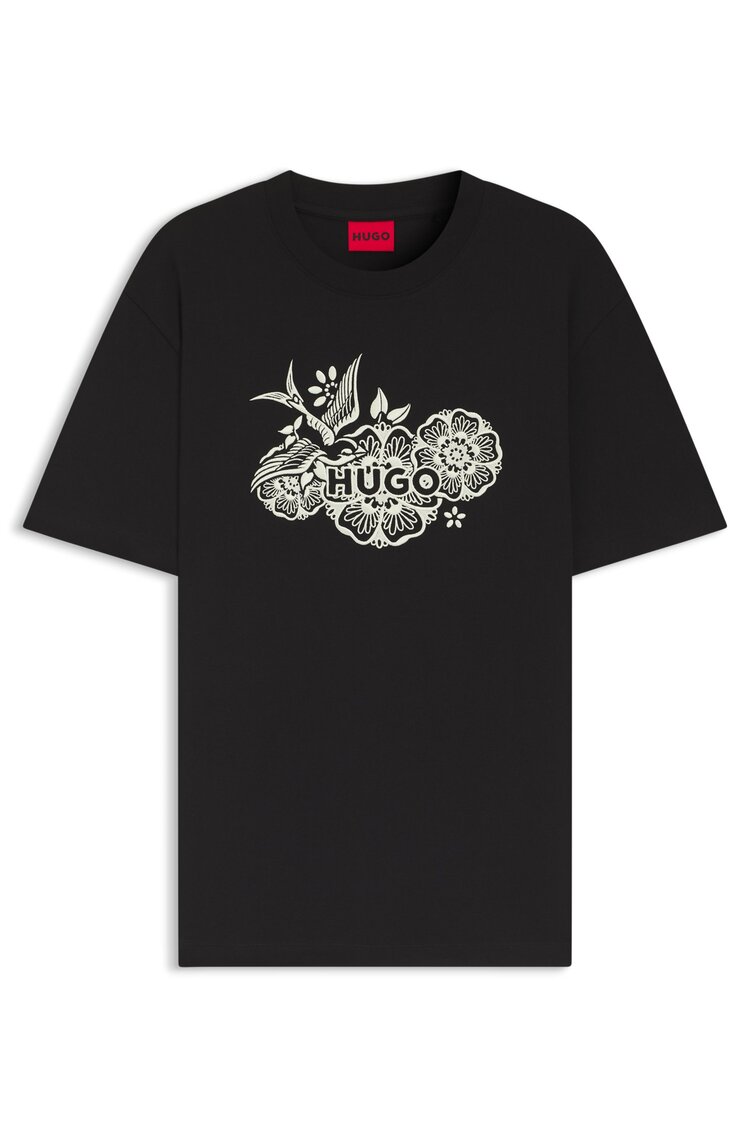 Ανδρικό Dangen T-shirt Μαύρο HUGO 50558415-001