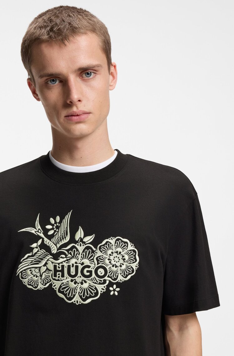 Ανδρικό Dangen T-shirt Μαύρο HUGO 50558415-001