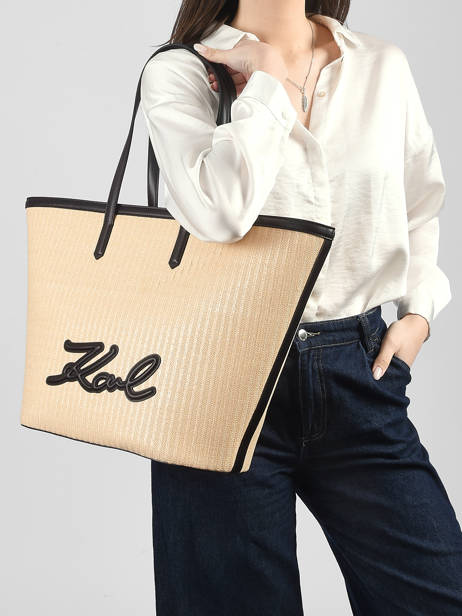 Γυναικεία K/Signature Tote Τσάντα Μπεζ Karl Lagerfeld B2W30088-425 Natural