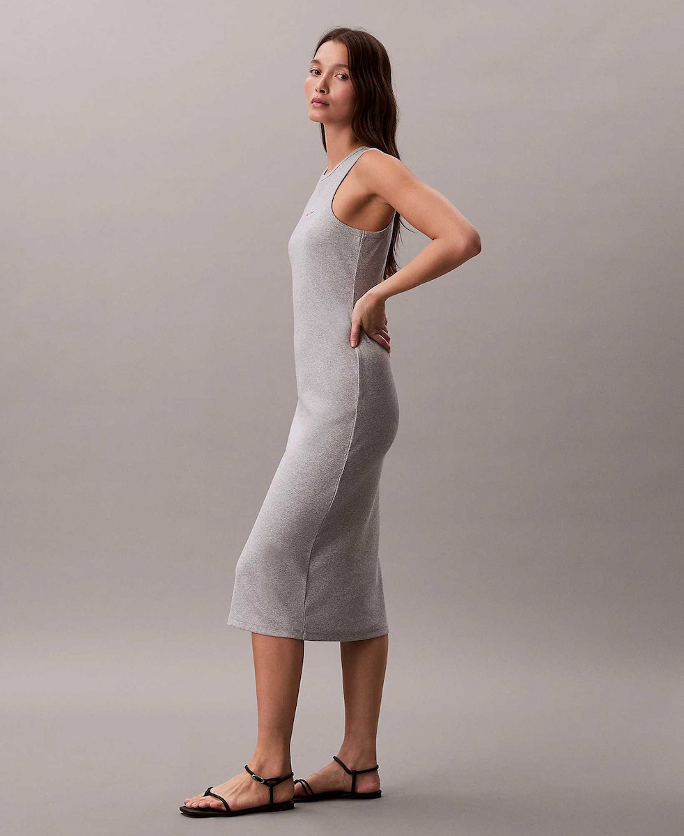 Γυναικείο Αμάνικο Φόρεμα Γκρι Calvin Klein LV047F242G-P79