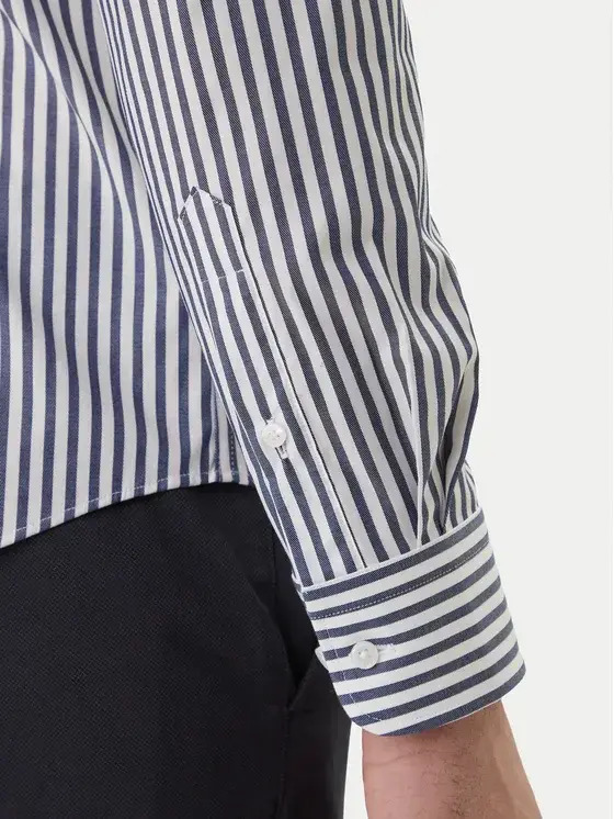 Ανδρικό Ριγέ Πουκάμισο Μπλε Tommy Hilfiger MW0MW42928-C7G