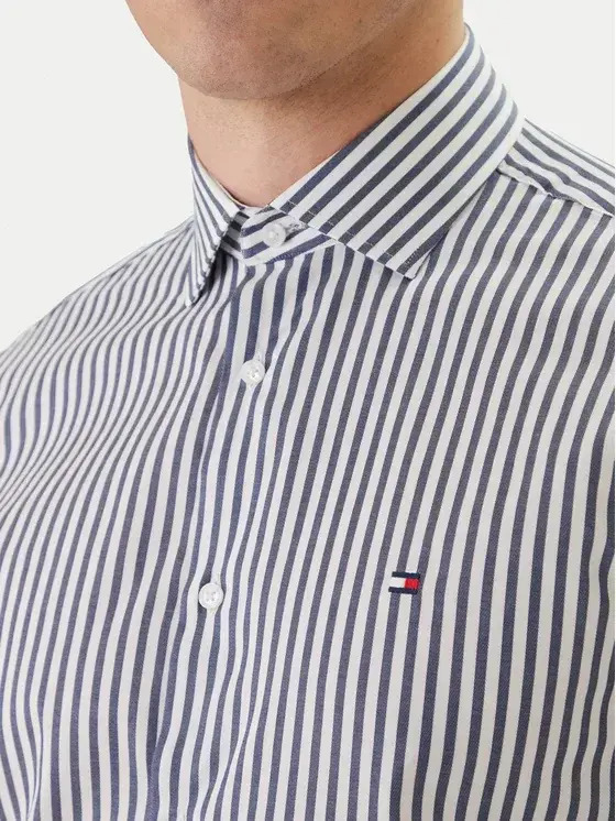 Ανδρικό Ριγέ Πουκάμισο Μπλε Tommy Hilfiger MW0MW42928-C7G