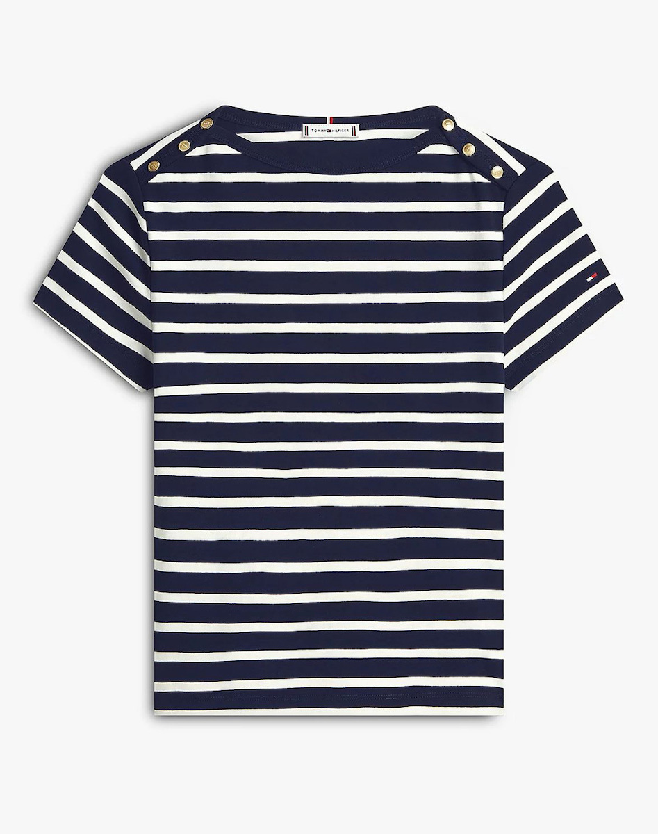 Γυναικείο Slim T-shirt Navy Μπλε Tommy Hilfiger WW0WW49250-0X3