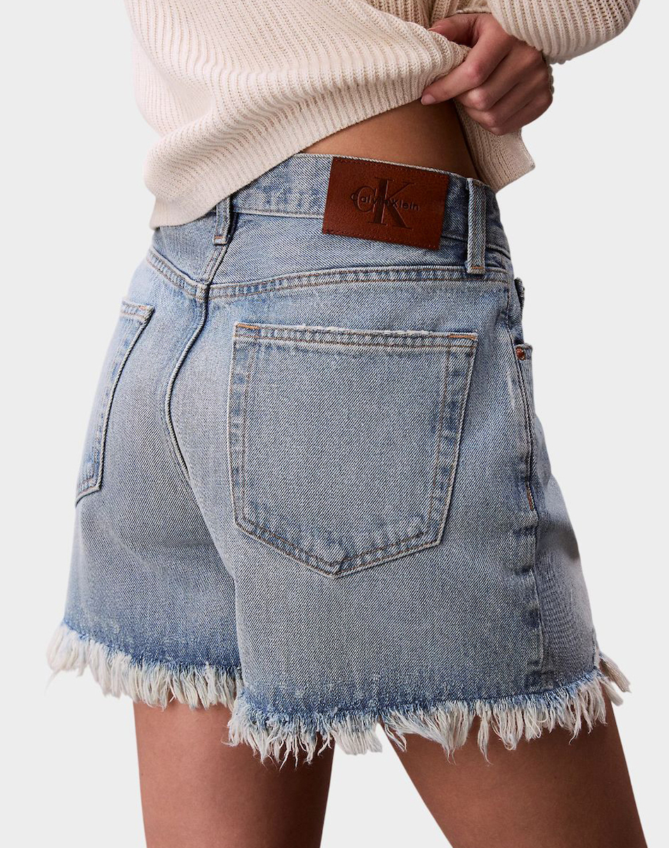 Γυναικεία 90s Τζιν Βερμούδα Γαλάζια Calvin Klein LV047F765G-XHE