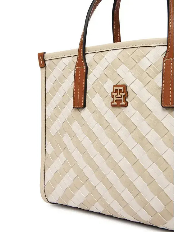 Γυναικεία TH City Mini Tote Τσάντα Μπεζ Tommy Hilfiger AW0AW18393-0F4