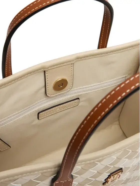 Γυναικεία TH City Mini Tote Τσάντα Μπεζ Tommy Hilfiger AW0AW18393-0F4