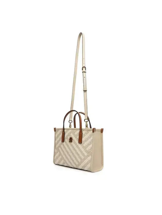 Γυναικεία TH City Mini Tote Τσάντα Μπεζ Tommy Hilfiger AW0AW18393-0F4
