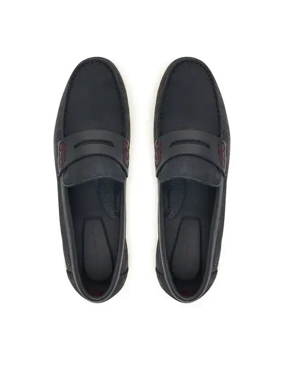 Ανδρικά Δερμάτινα Loafers Navy Μπλε Tommy Hilfiger FM0FM05785-DW5