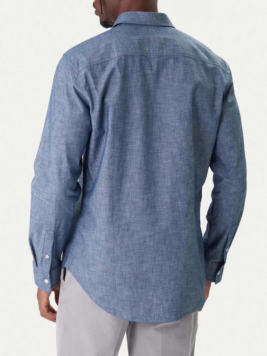 Ανδρικό Πουκάμισο Μπλε Calvin Klein LV04RF109G-C32