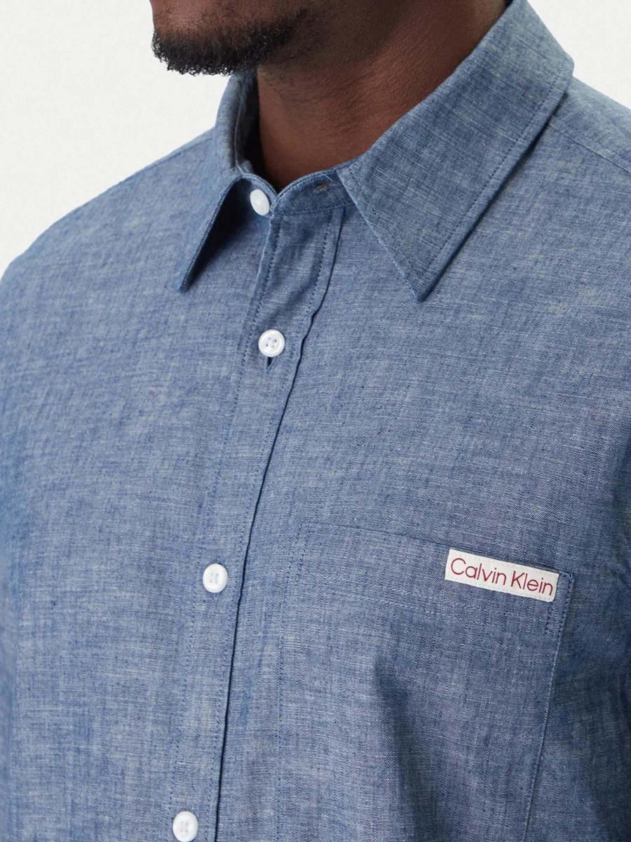 Ανδρικό Πουκάμισο Μπλε Calvin Klein LV04RF109G-C32