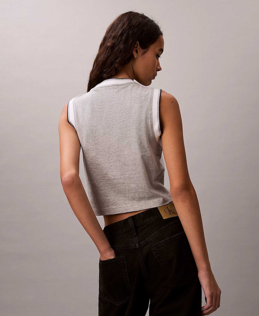 Γυναικείο Αμάνικο Top Γκρι Calvin Klein LV047F225G-P79