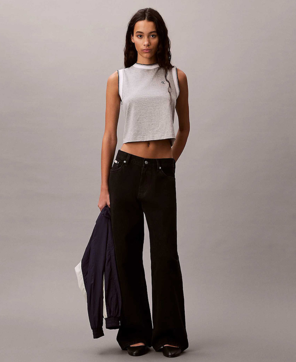 Γυναικείο Αμάνικο Top Γκρι Calvin Klein LV047F225G-P79