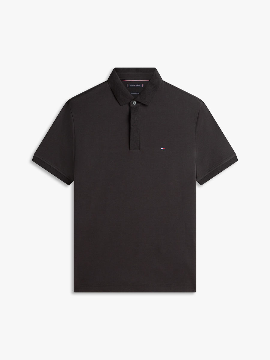 Ανδρικό Polo Μαύρο Tommy Hilfiger MW0MW42760-BDS