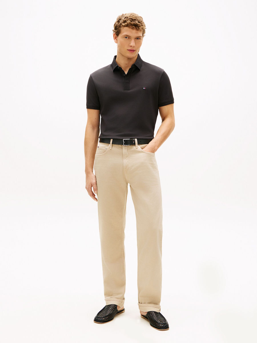 Ανδρικό Polo Μαύρο Tommy Hilfiger MW0MW42760-BDS