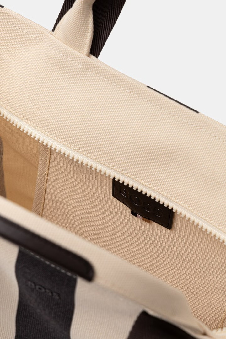 Γυναικεία Sandy Tote Τσάντα Εκρού BOSS 50563656-105