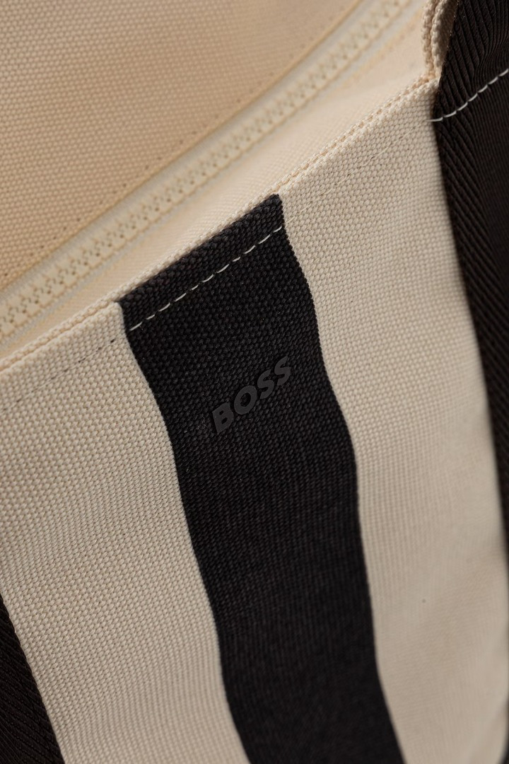Γυναικεία Sandy Tote Τσάντα Εκρού BOSS 50563656-105