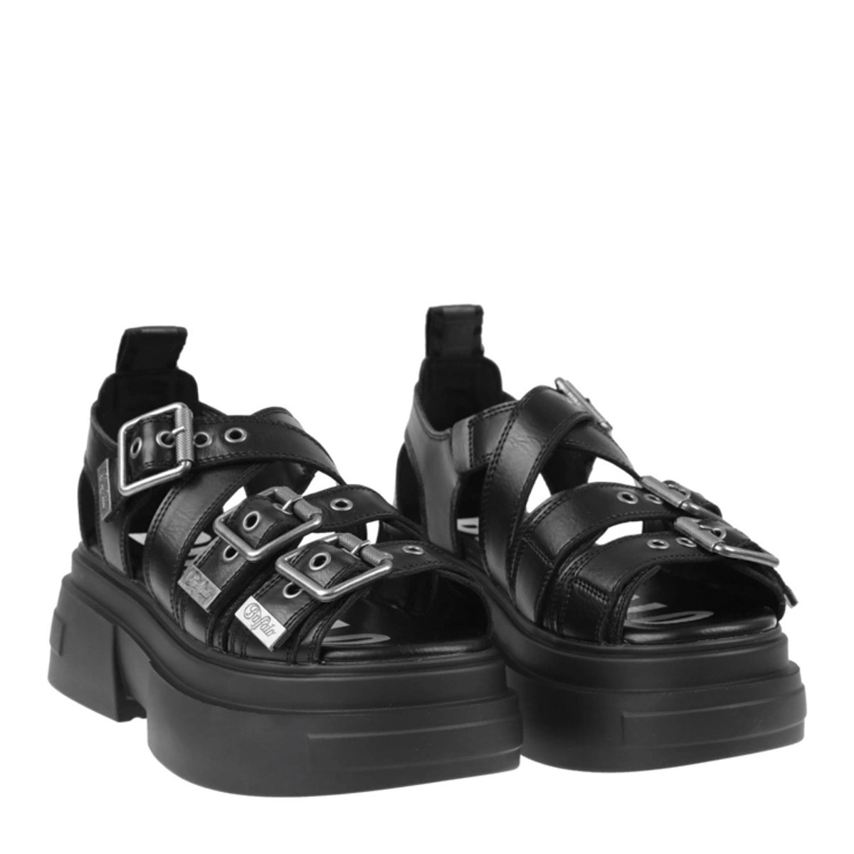 Γυναικεία Bolt Buckle Σανδάλια Μαύρα Buffalo BUF1602308-BLACK