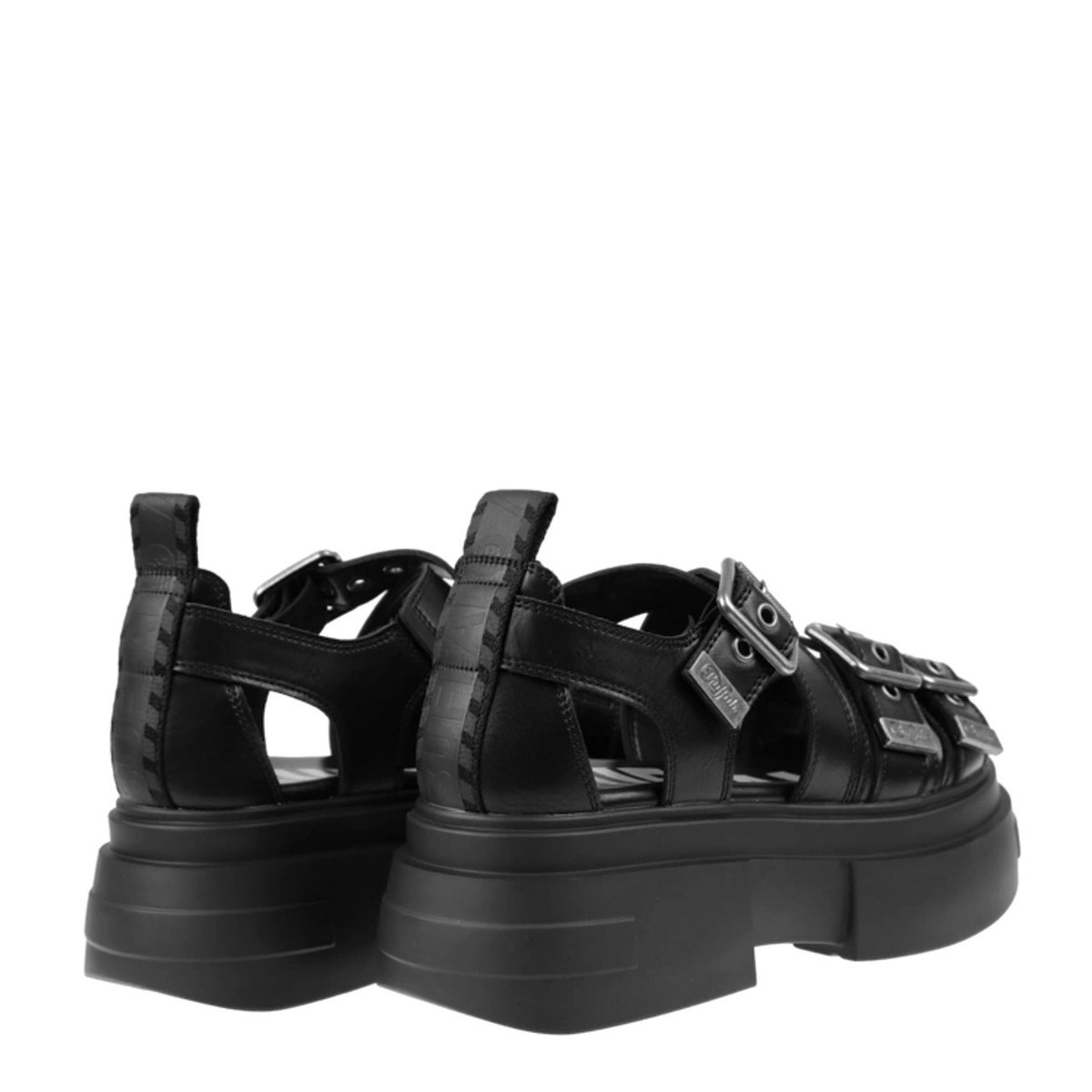 Γυναικεία Bolt Buckle Σανδάλια Μαύρα Buffalo BUF1602308-BLACK