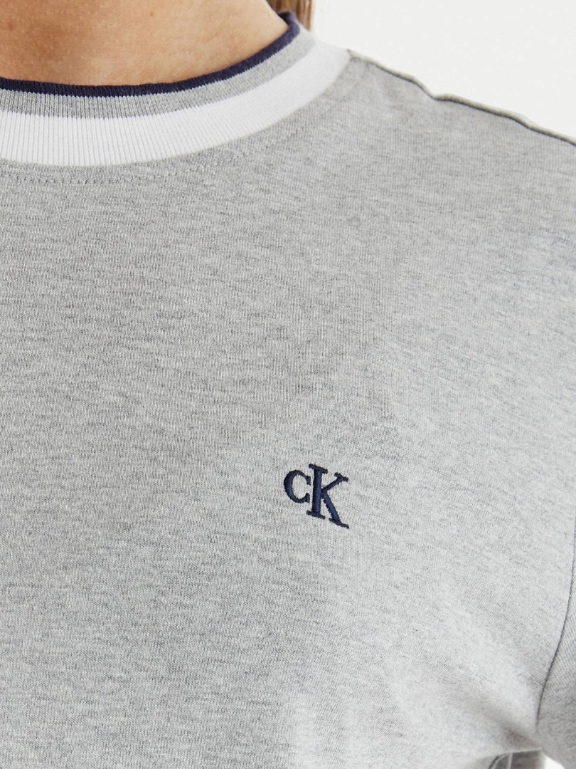 Γυναικείο Κοντομάνικο Φόρεμα Γκρι Calvin Klein LV047F248G-P79