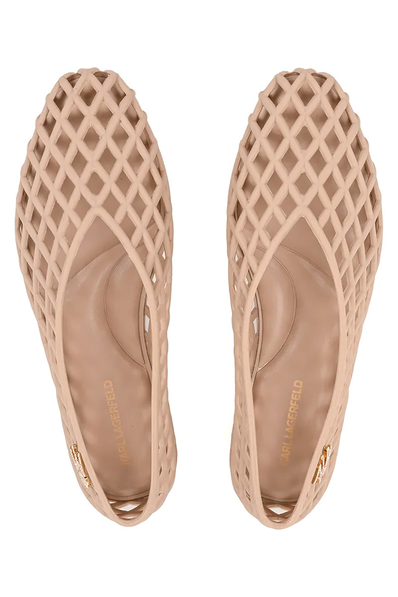 Γυναικείες Μπαλαρίνες Μπεζ Karl Lagerfeld KL80036-V88-Beige