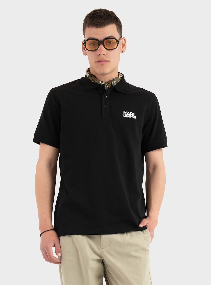 Ανδρικό Polo Μαύρο Karl Lagerfeld 745780 500235-990