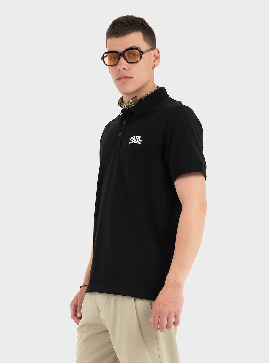 Ανδρικό Polo Μαύρο Karl Lagerfeld 745780 500235-990