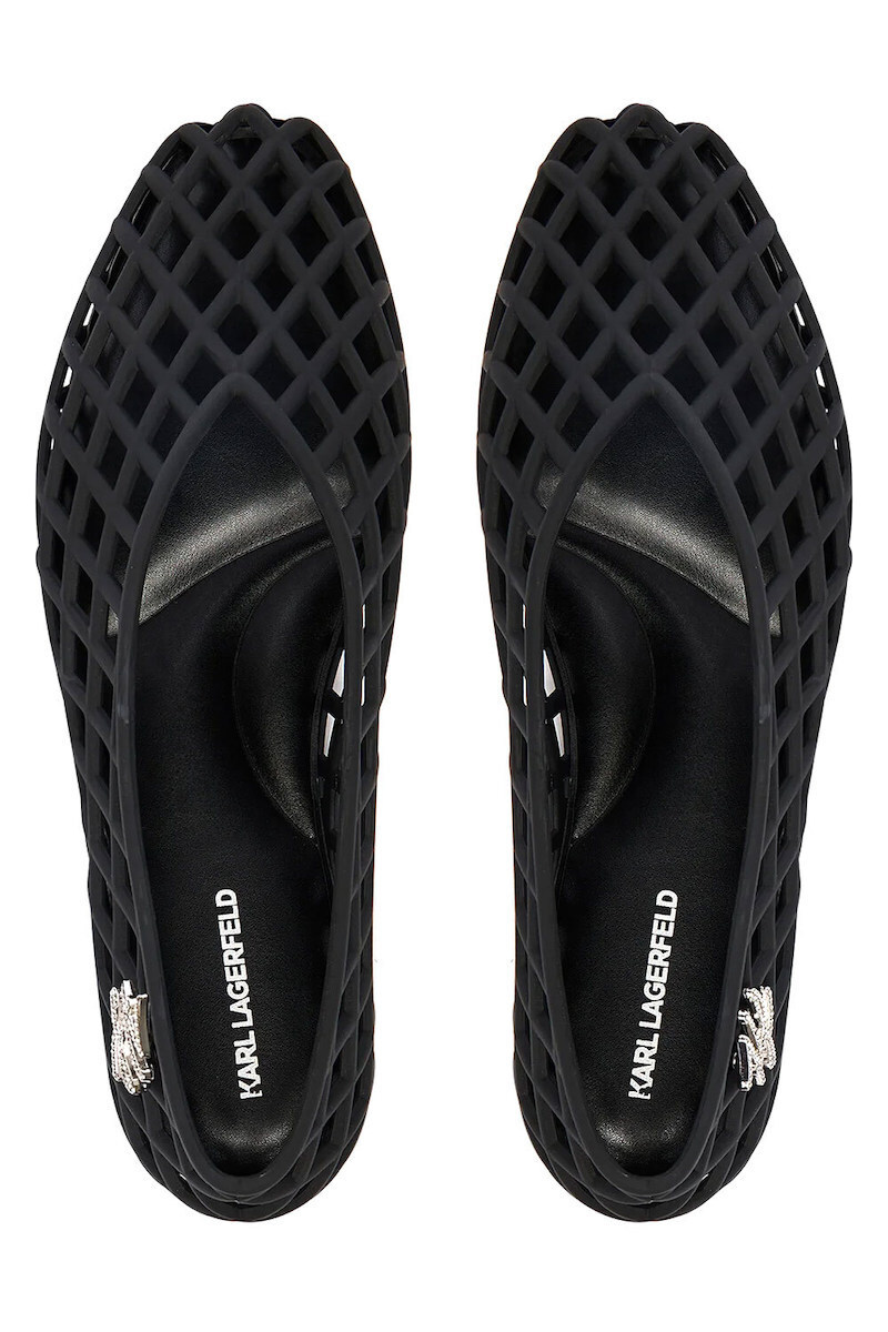 Γυναικείες Μπαλαρίνες Μαύρες Karl Lagerfeld KL80036-V00-Black