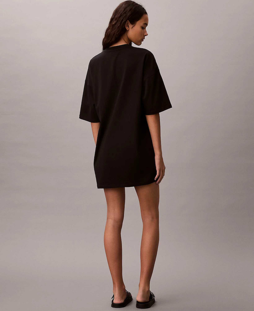 Γυναικείο Κοντομάνικο Φόρεμα Μαύρο Calvin Klein LV047F228G-UB1