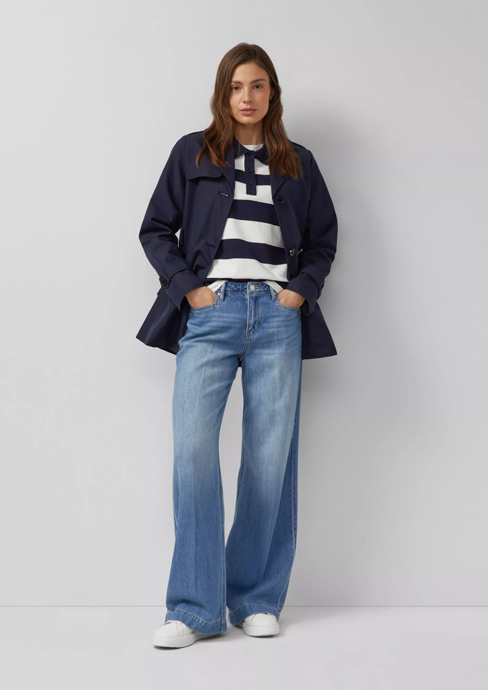Γυναικεία Καπαρντίνα Navy Μπλε S.Oliver 2173526-5959