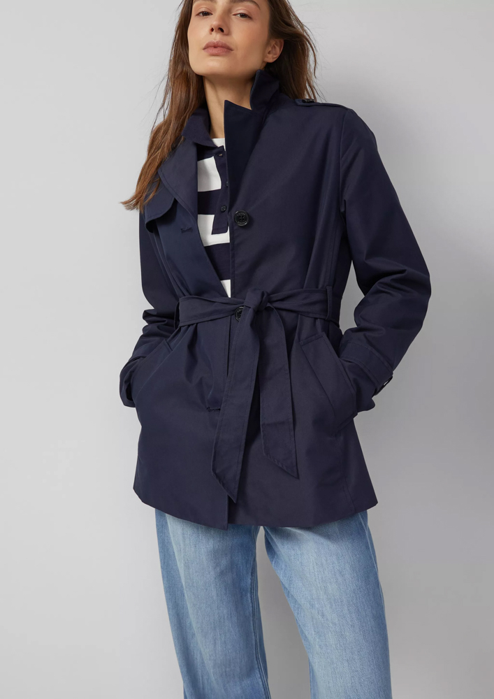 Γυναικεία Καπαρντίνα Navy Μπλε S.Oliver 2173526-5959