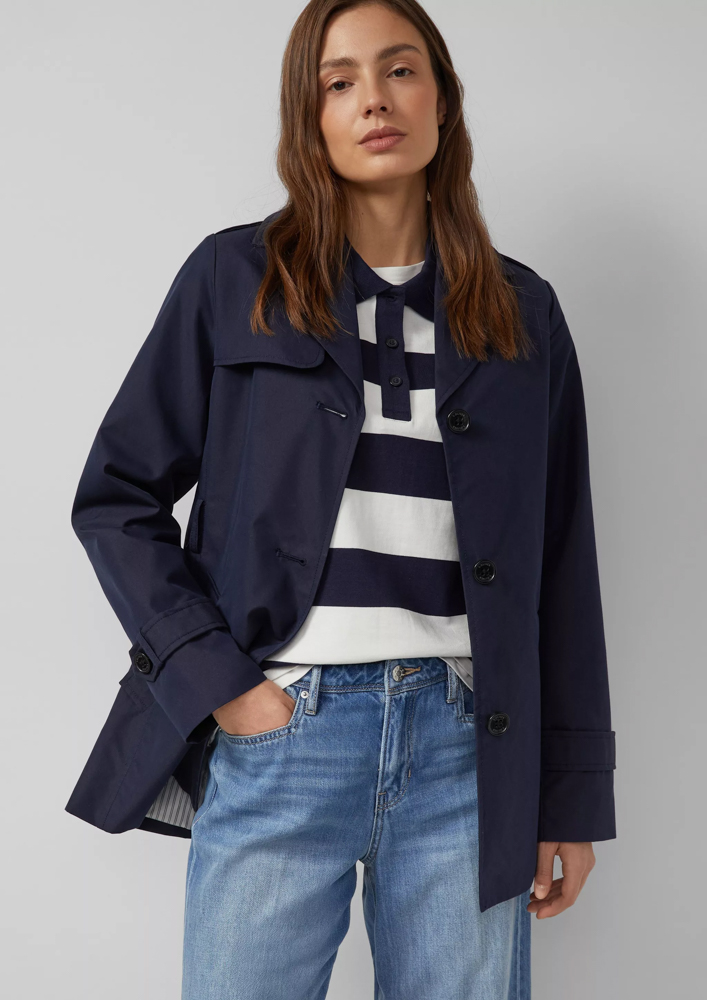Γυναικεία Καπαρντίνα Navy Μπλε S.Oliver 2173526-5959
