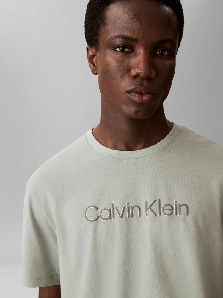 Ανδρικό T-shirt Φυστικί Calvin Klein LV04LF809G-PEZ