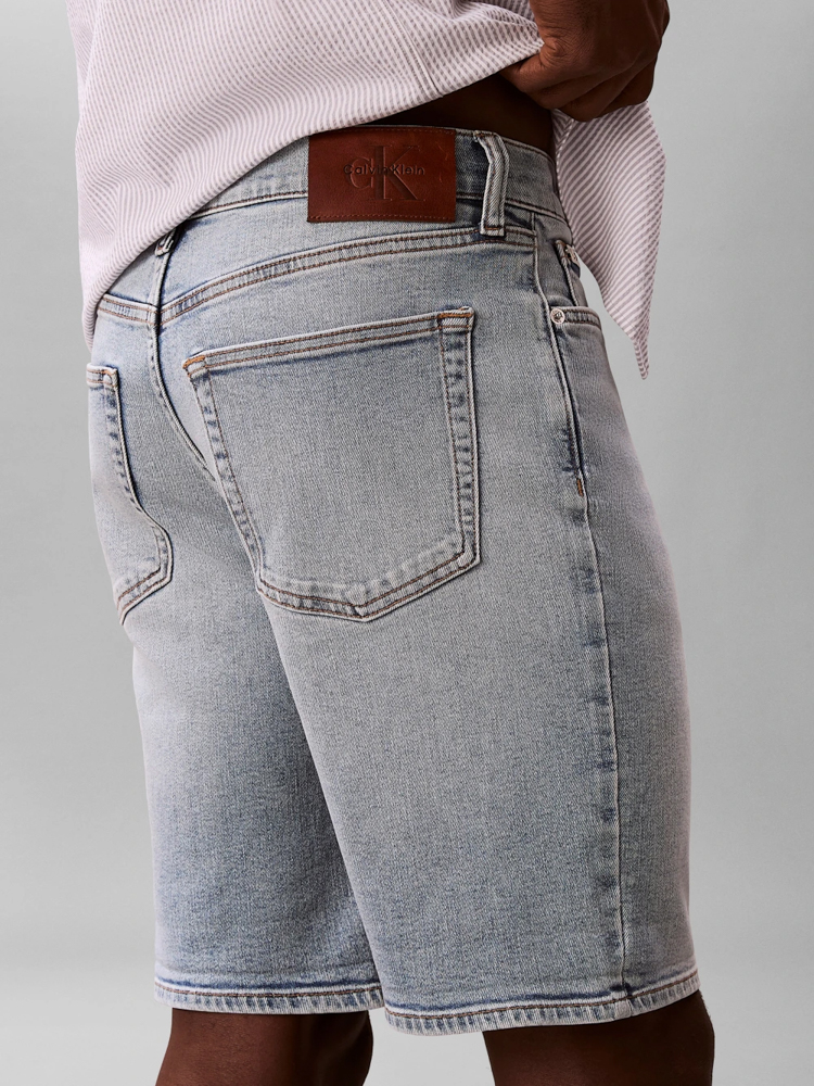 Ανδρική Slim Τζιν Βερμούδα Γαλάζια Calvin Klein LV04RF920G-57O