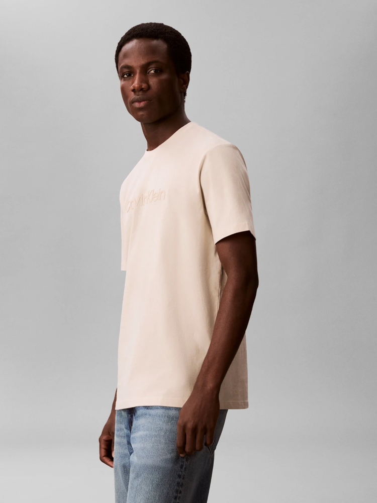 Ανδρικό T-shirt Μπεζ Calvin Klein LV04LF810G-2JX