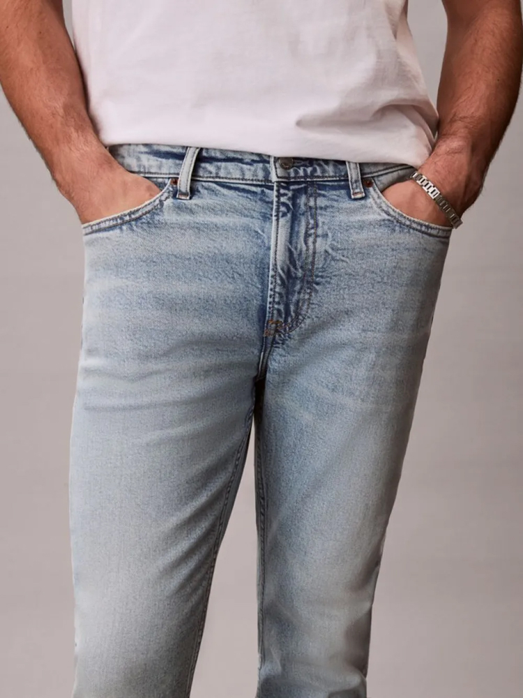 Ανδρικό Slim Taper Τζιν Γαλάζιο Calvin Klein LV04RF741G-EF8