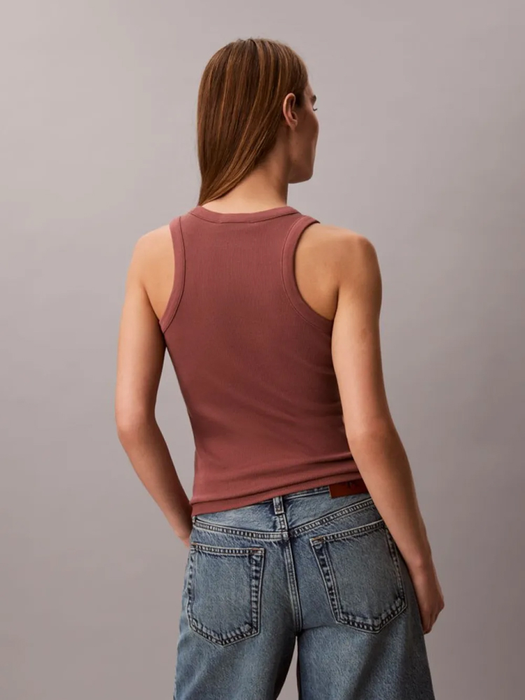 Γυναικείο Αμάνικο Top Καφέ Calvin Klein LV047F239G-41J