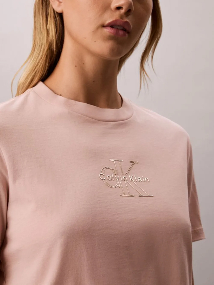Γυναικείο T-shirt Ροζ Calvin Klein LV047D873G-3T3