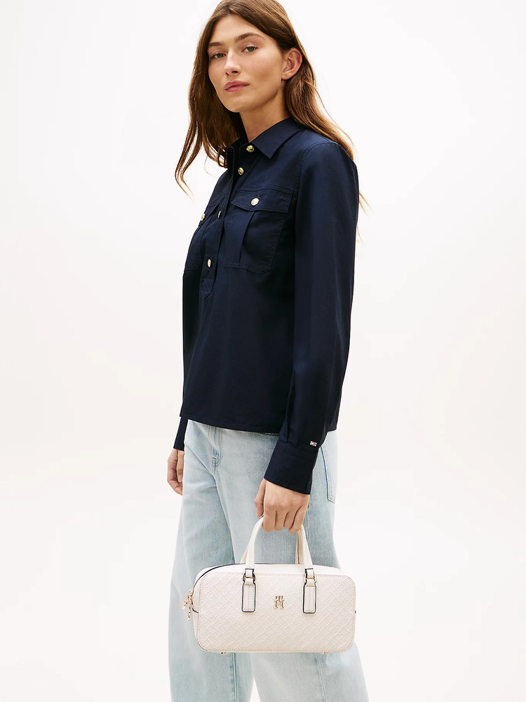 Γυναικεία Τσάντα Χιαστί Εκρού Tommy Hilfiger AW0AW18415-AEO