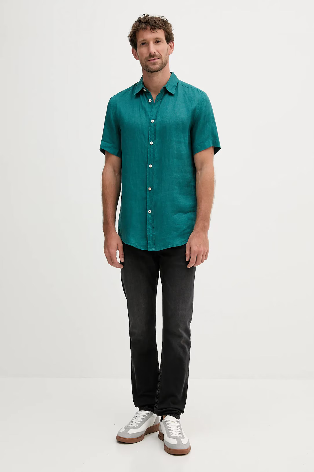 Ανδρικό Slim Taper Τζιν Μαύρο Calvin Klein LV04RB754G-YB3