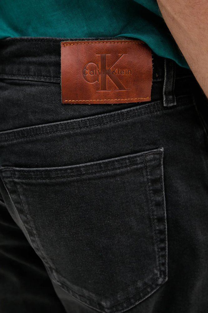 Ανδρικό Slim Taper Τζιν Μαύρο Calvin Klein LV04RB754G-YB3