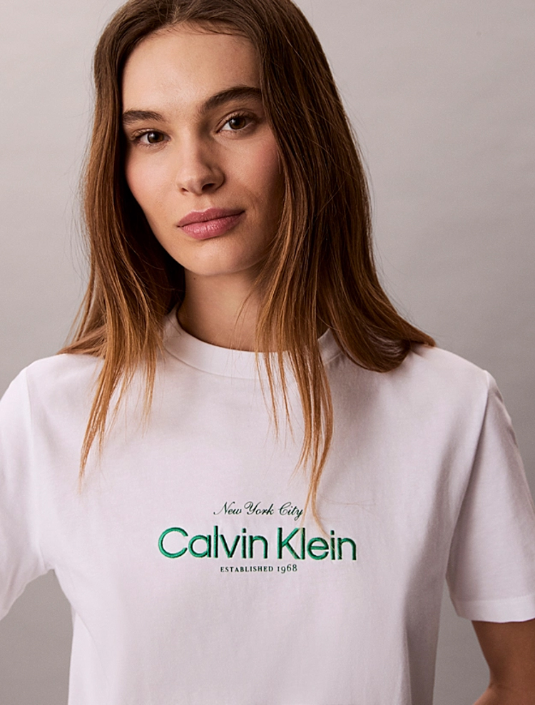 Γυναικείο T-shirt Λευκό Calvin Klein LV047F810G-YAF