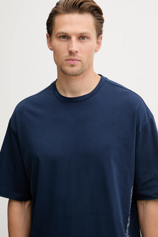 Ανδρικό Tiki T-shirt Navy Μπλε HUGO 50561117-410